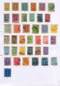 AUSTRIA; 1920s early F. Joseph issue useful mint/used Range on page