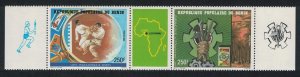 Benin Judo Philexafrique Strip 1985 MNH SG#999-1000