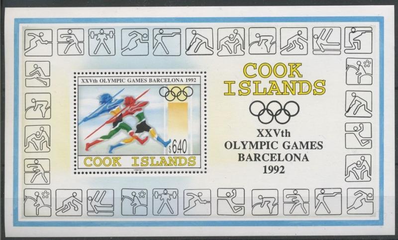 1992 Cook Islands 1360/B204 1992 Olympic Games in Barcelona 20,00 €