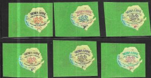Sierra Leone #257-262 1964-5 New York World's Fair (MNH) CV $1.90