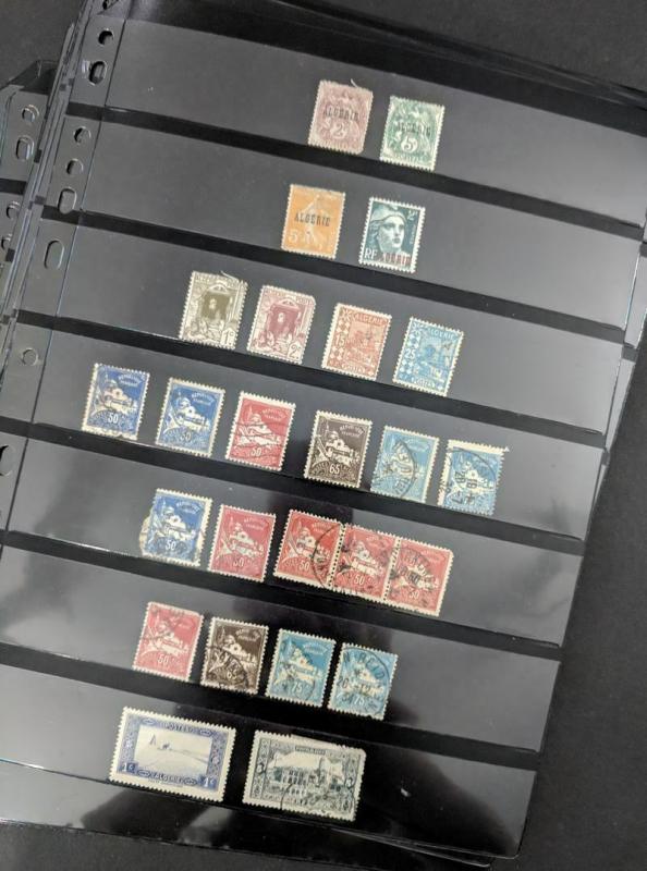 EDW1949SELL : FRENCH COLONIES Old Time Mint & Used collection. Nicely displayed.