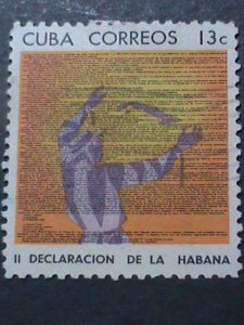 ​CUBA-1964-SC# 932a  2ND DECLARATION OF HAVANA USED VERY FINE-HARD TO FIND