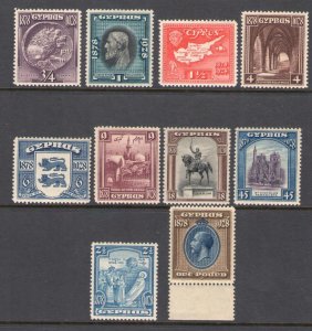 1928 Cipro, Stanley Gibbons n. 123/32 - MNH**