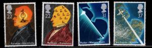 Great Britain Scott 1360-1363 MNH** Scientists & Their Technology set