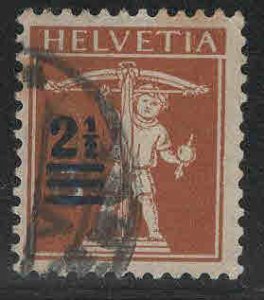 Switzerland Scott 193 Used surcharged William Tell stamp
