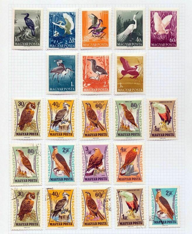 HUNGARY Air Birds Wildlife Art M&U Collection(Appx 180+ Items)(LO 384