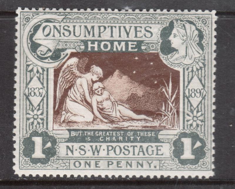 New South Wales #B1 Mint Fine Lightly Hinged