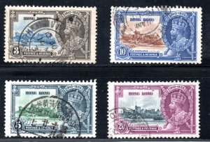 Hong Kong Silver Jubilee Issue, Scott #147-150