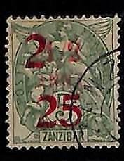 ZA052c - French Post ZANZIBAR - STAMP - 1904 Yvert # 63 - Very Fine USED-