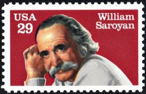 SC#2538 29¢ William Saroyan Single (1991) MNH