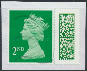 GB  QE II 2nd class barcode  Year 22 Source E  Used  see details & scans