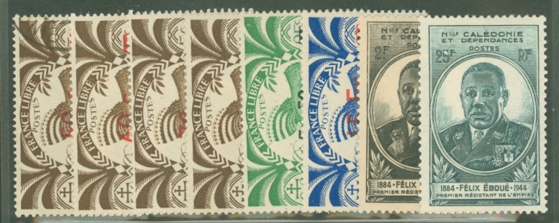 New Caledonia #266/275 Unused Single (Complete Set)