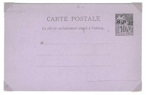 FRANCE ST. PIERRE & MIQUELON 1892 COLLECTION OF 23 CARTE POSTALE AND ENVELOPES