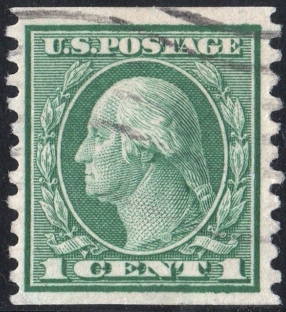 SC#452 1¢ Washington Coil Single (1914) Used