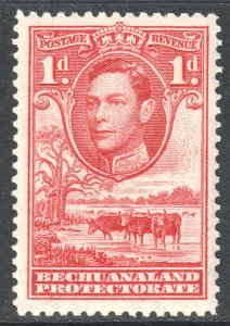 Bechuanaland Scott 125 - SG119, 1938 George VI 1d MH*