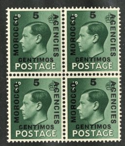 GREAT BRITAIN - MOROCCO - SC #237 - MINT NH BLOCK OF 4 - 1936 - Item GBMOR008