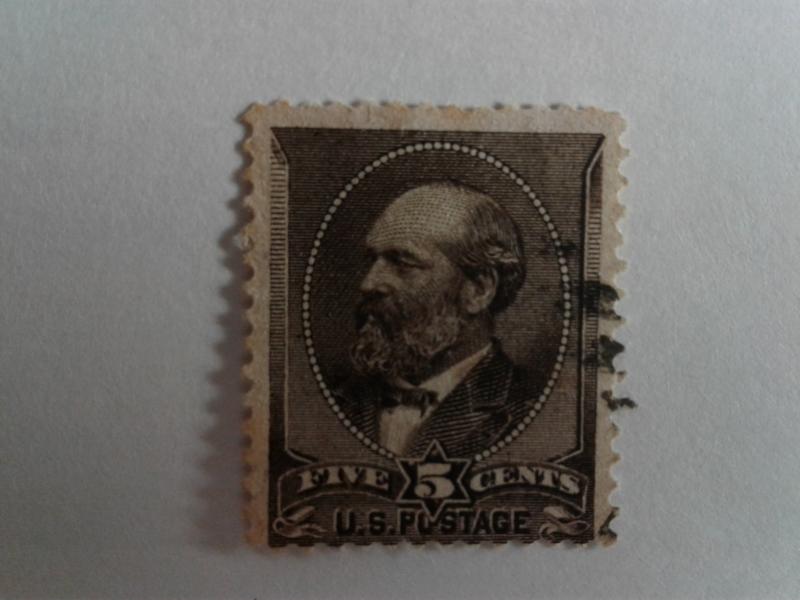 SCOTT # 205 USED SOUND STAMP PRINTED 1882 !! 135 YEARS AGO !!!