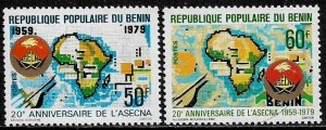 Benin #443-4 MNH Set - Air Safety Board