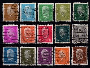 Germany 1928 Pres. von Hindenburg, Part Set [Used]