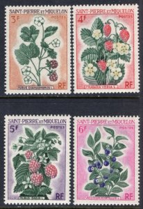 St Pierre and Miquelon 400-403 Berries MNH VF