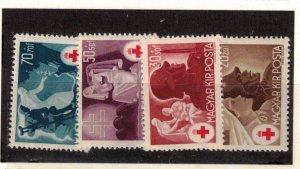 Hungary Sc B171-4 MLH SET of 1944 - HO09 - RED CROSS