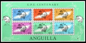 ANGUILLA SGMS194 1974 CENTENARY OF UPU MNH