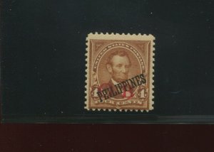 Philippines 220 Var Lincoln RED Bandholtz O.B. Official Business Rare Mint Stamp