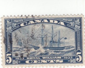 Canada - Scott #204 - 5c Blue - Used