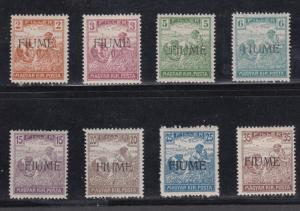 Fiume   #3-11  mh  (less 7a)  cat 54.00