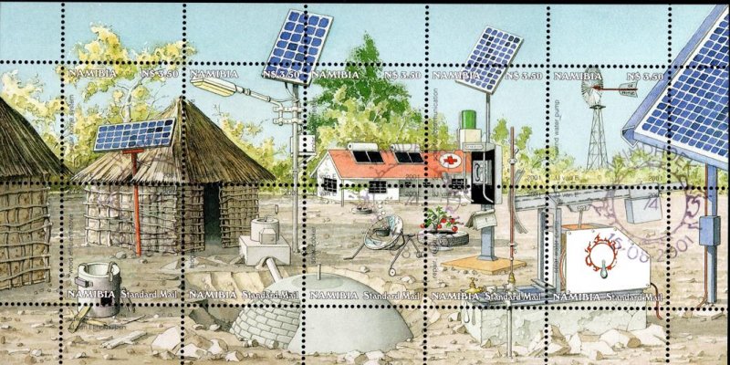 Namibia - 2001 Renewable Energy Sources MS Used SG 886a