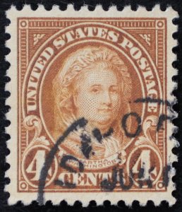 U.S. Used Stamp Scott #556 4c M Washington, XF - Superb. Face-Free CDS Cancel!
