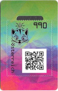Austria 2021 MNH Stamp Crypto Stamp Green Type Cat Ethereum