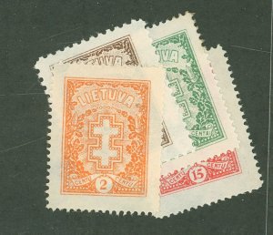Lithuania #210-212/214