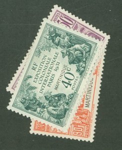 Martinique #129-132 Unused