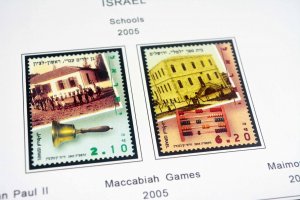 COLOR PRINTED ISRAEL 2000-2010 STAMP ALBUM PAGES (68 illustrated pages)