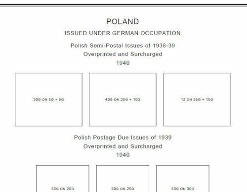 GERMANY OFFICES + WW2 OCC. TERRITORIES 1898-1945 STAMP ALBUM PAGES (96 pages)