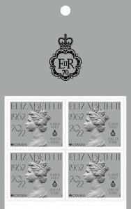 eq. QUEEN ELIZABETH II = PLATINUM JUBILEE = booklet Page of 4 st MNH Canada 2022