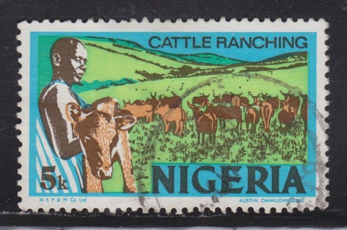 Nigeria 294B Cattle Ranching 1973