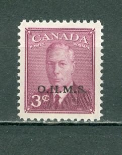 CANADA 1950 OHMS OVPT #O14    MNH