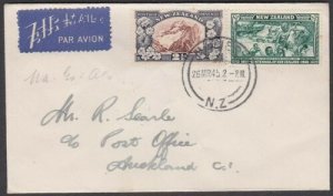 NEW ZEALAND 1945 first flight cover Napier to Auckland......................W844 
