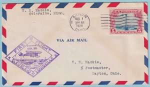 UNITED STATES FIRST FLIGHT COVER - 1928 FROM AKRON OHIO - CV174