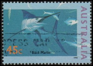 Australia 1464a - Used - 45c Black Marlin (1995) (cv $0.80)