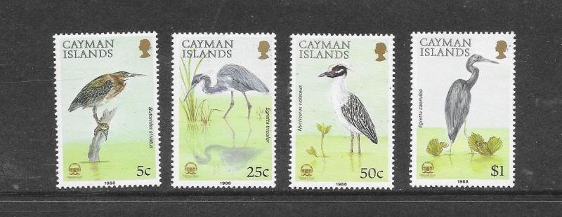 BIRDS - CAYMAN ISLANDS #594-7  MNH