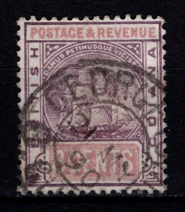 British Guiana, 1889 Def. Wmk Crown CA, 8c [Used]