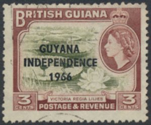  Guyana  OPT Independence SC# 8  Used   see details & scans