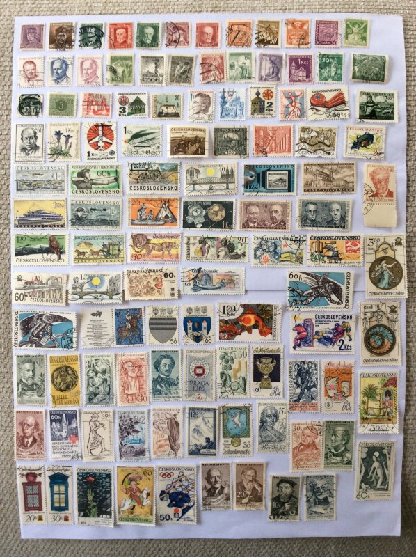 Czechoslovakia 100+ stamps - Lot A