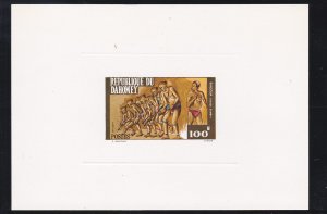 Dahomey # 333, Folk Dances, Deluxe Sheet, Mint NH