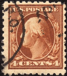 1916, US 4c, George Washington, Used, Sc 465