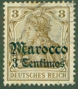 GERMANY OFFICE IN MOROCCO 33 USED (RL) 3103 BIN $2.00