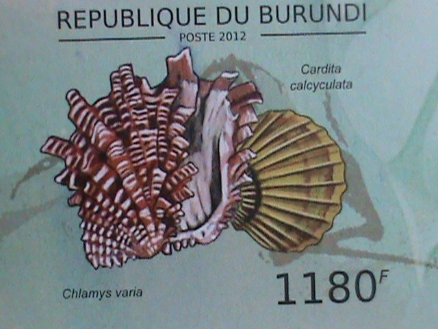 ​BURUNDI STAMP-2012-SC#1210 SEA SHELLS IMPERF-MNH S/S SHEET VERY FINE